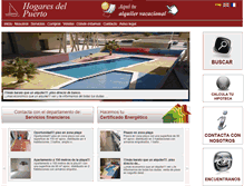 Tablet Screenshot of hogaresdelpuerto.com